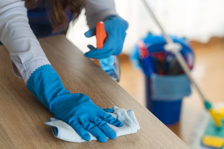 commercial cleaning concept
