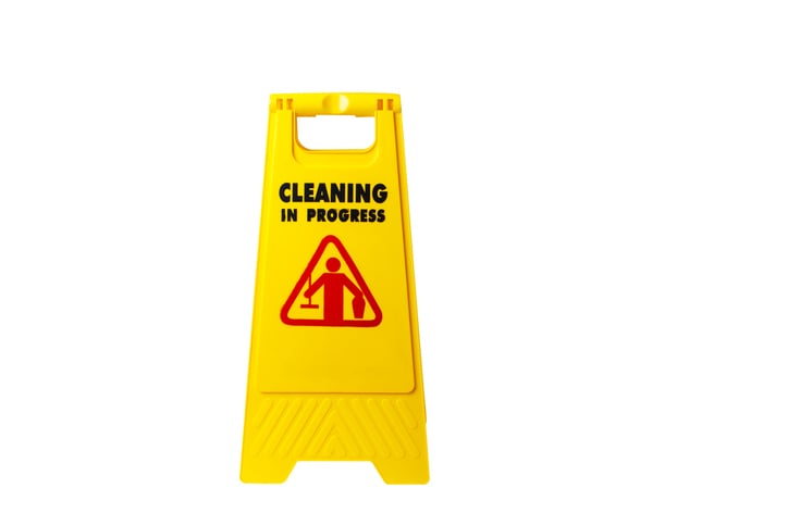 caution cleaning in progress - commercial cleaning supplies